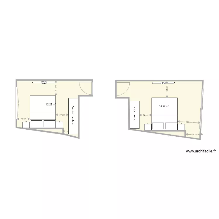 madam chiara camere. Plan de 