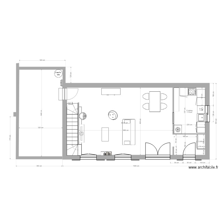 Maison Lisa RDC G cuisine Est Lisa. Plan de 0 pièce et 0 m2