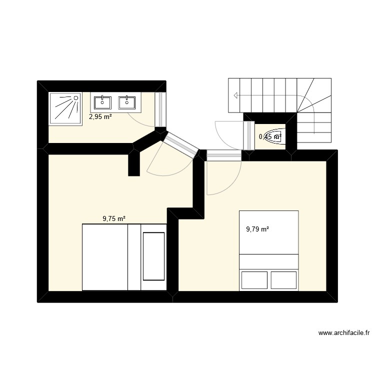 Plan Maison Etage. Plan de 0 pièce et 0 m2