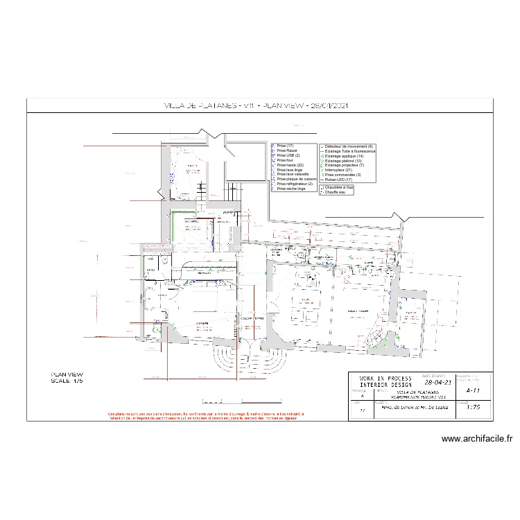 Platanes V3. Plan de 
