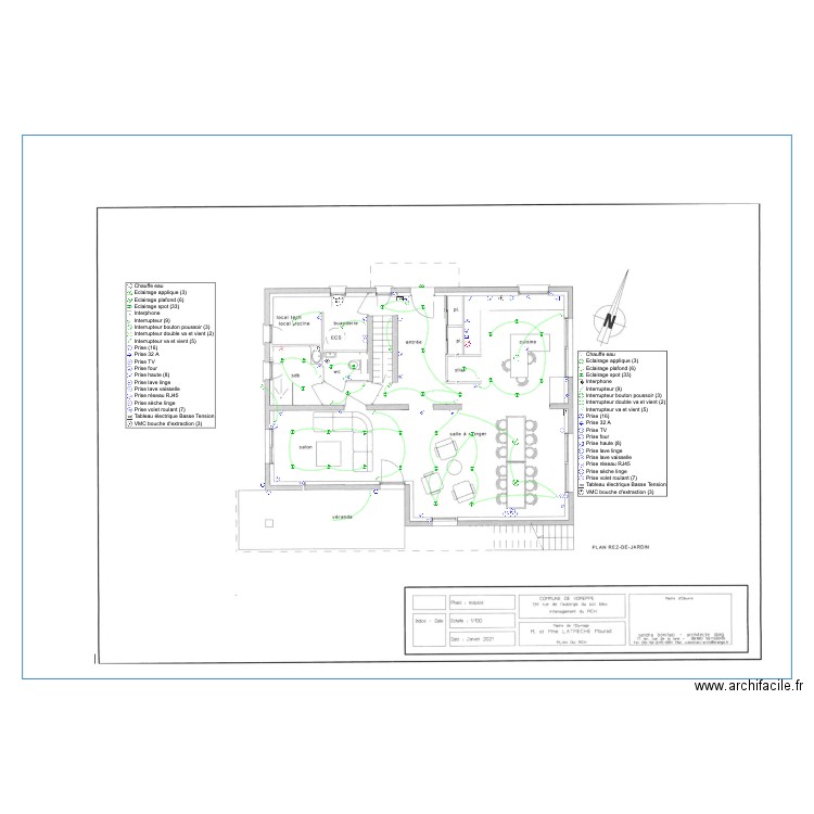 renovation latreche. Plan de 0 pièce et 0 m2