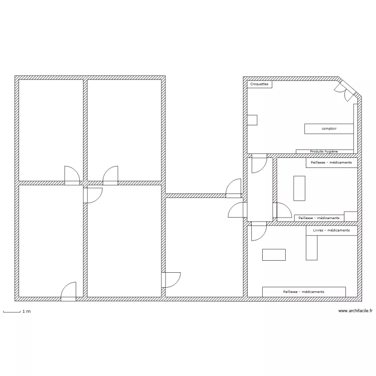 Plan clinique equipé. Plan de Plan clinique equipé. Plan de