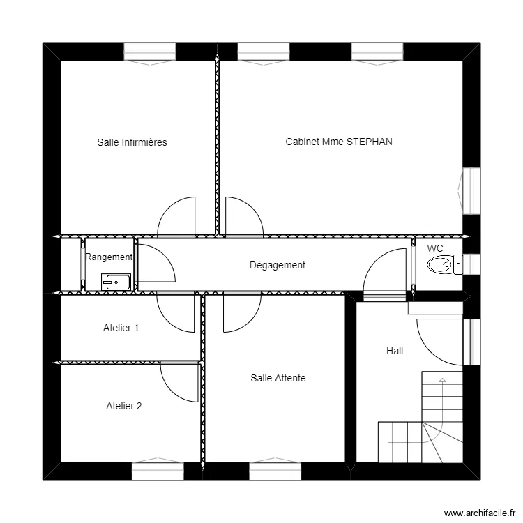 STEPHAN EXISTANT. Plan de STEPHAN EXISTANT. Plan de