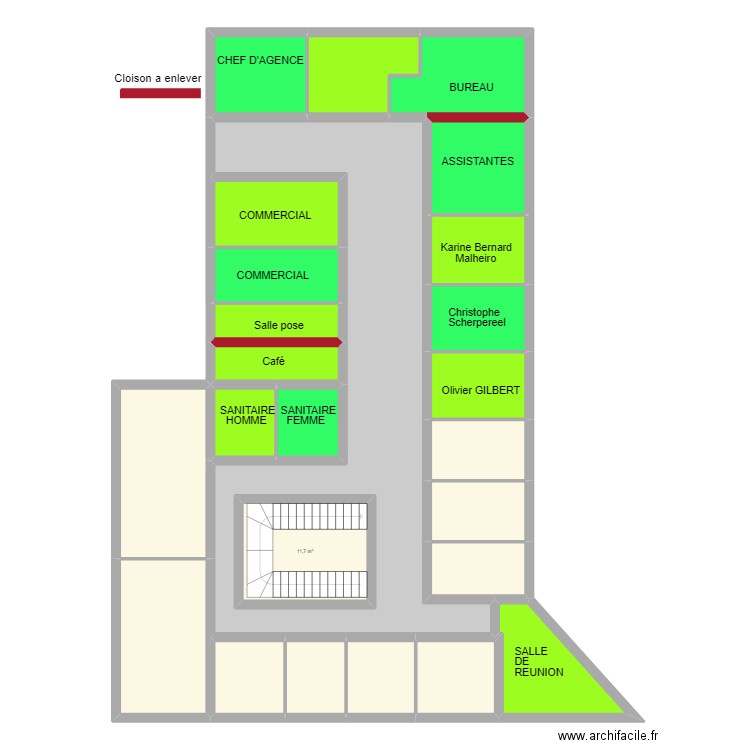 Bureaux Mitry Mory. Plan de 0 pièce et 0 m2