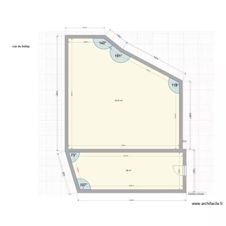 r du bellay. Plan de r du bellay. Plan de