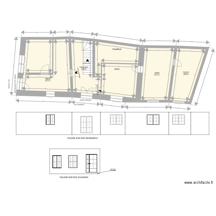RDC_Local Professionnel meuble. Plan de 0 pièce et 0 m2