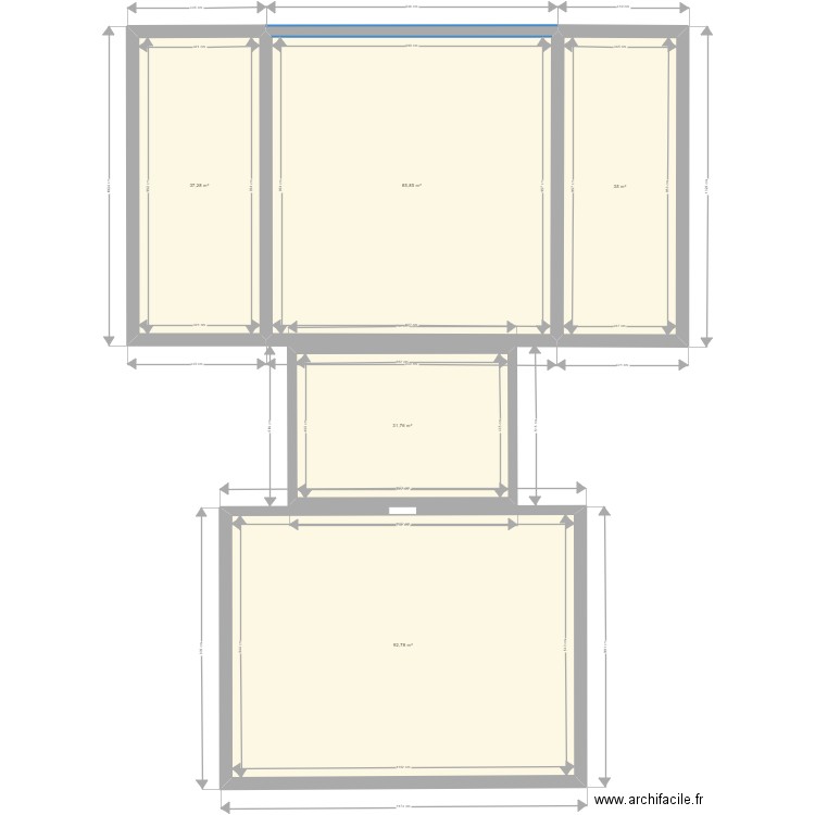 Gîtes. Plan de 0 pièce et 0 m2