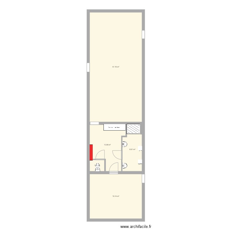 Futur plancher. Plan de 0 pièce et 0 m2