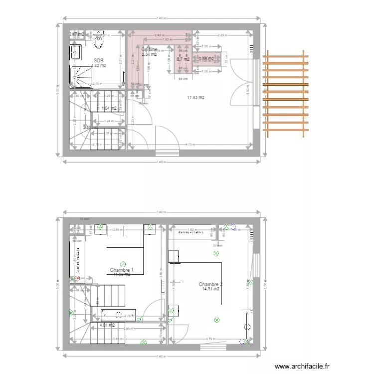 Appartement La teste de Buch. Plan de 