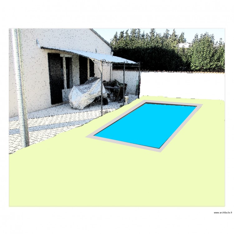 Piscine volet paysager. Plan de 0 pièce et 0 m2