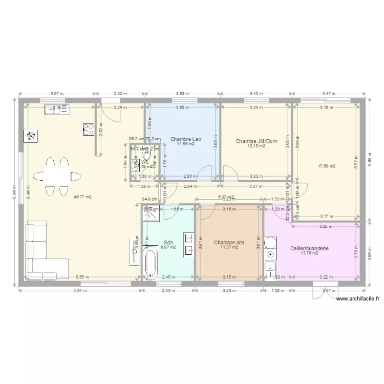 Maison beaufs Moins cher Cellier. Plan de 