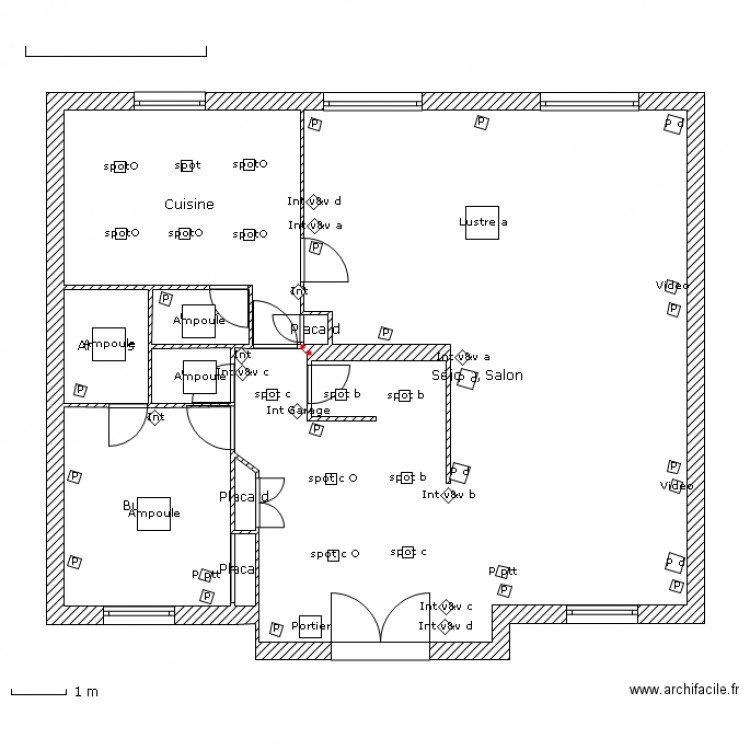 Eclairage-RdeCh. Plan de 0 pièce et 0 m2