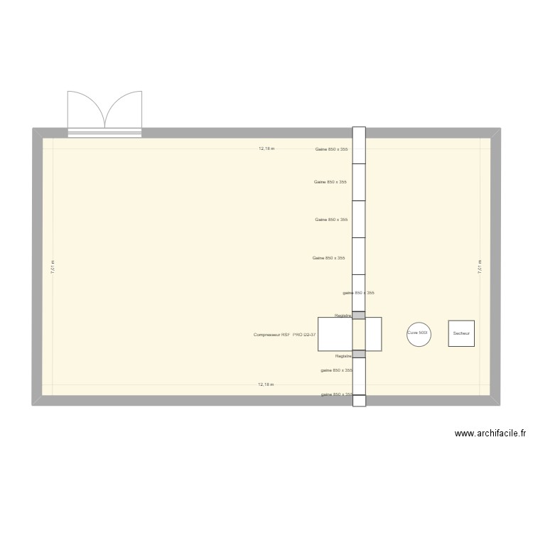 KEOPS. Plan de 1 pièce et 85 m2