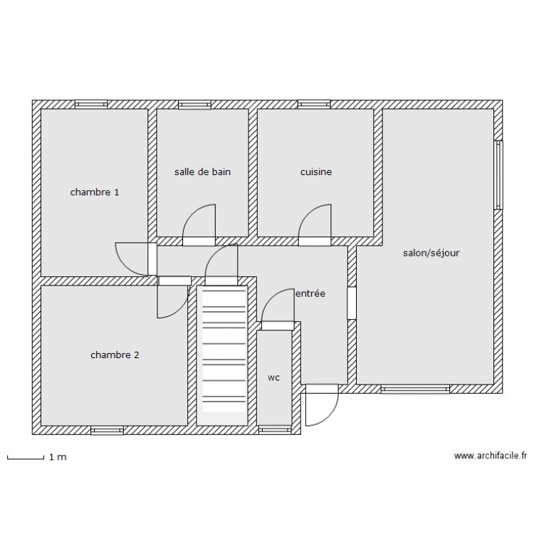 pierrard rdc. Plan de 0 pièce et 0 m2