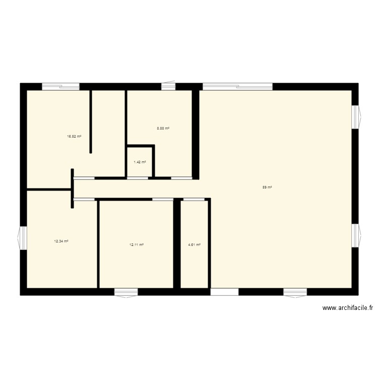 Maison n2 120 m2 sans sous sol. Plan de 0 pièce et 0 m2