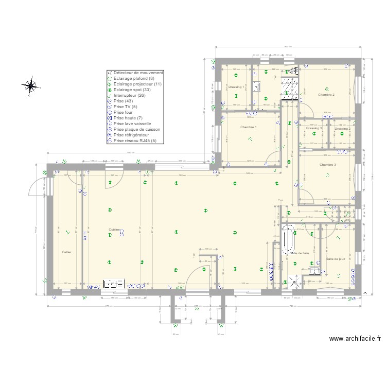 nouveau plan elec. Plan de 0 pièce et 0 m2