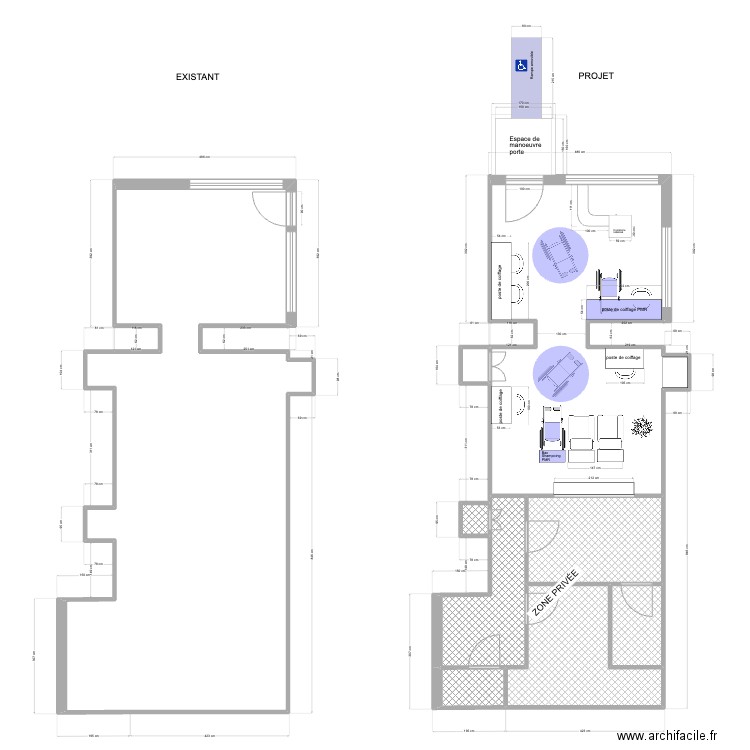 Culin salon2. Plan de 9 pièces et 131 m2