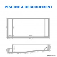 PISCINE A DEBORDEMENT 8 X 4