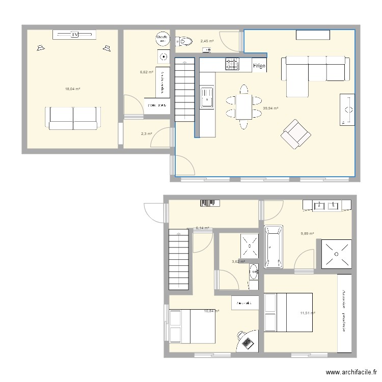Maison grosmaire plan 14062021. Plan de 0 pièce et 0 m2