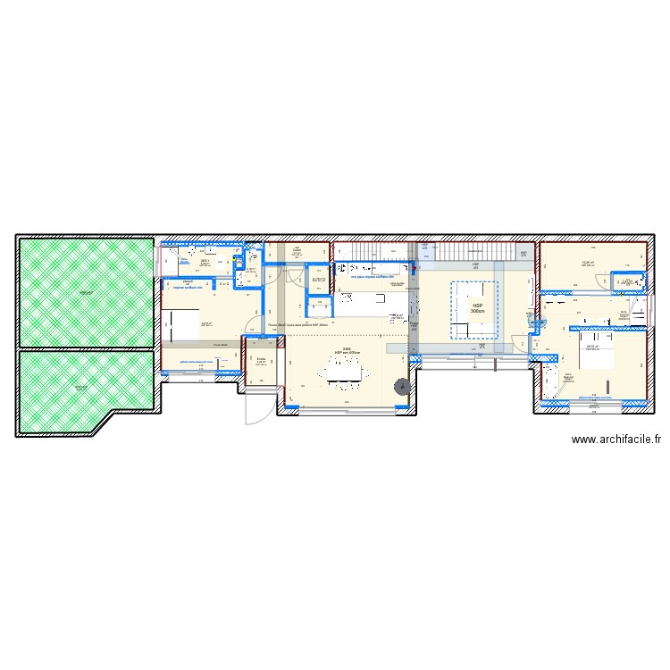 LYBALA. Plan de 39 pièces et 763 m2