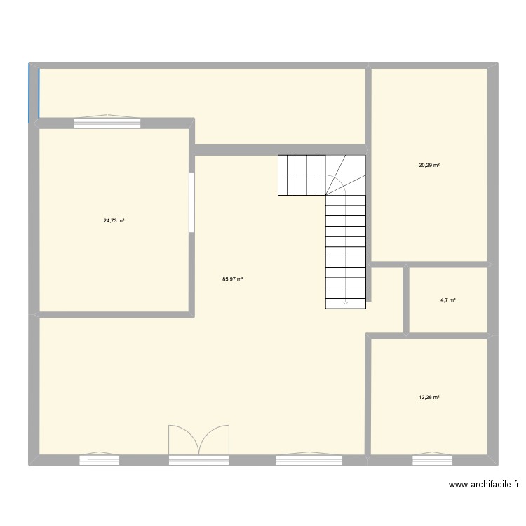 Plan3. Plan de 5 pièces et 148 m2