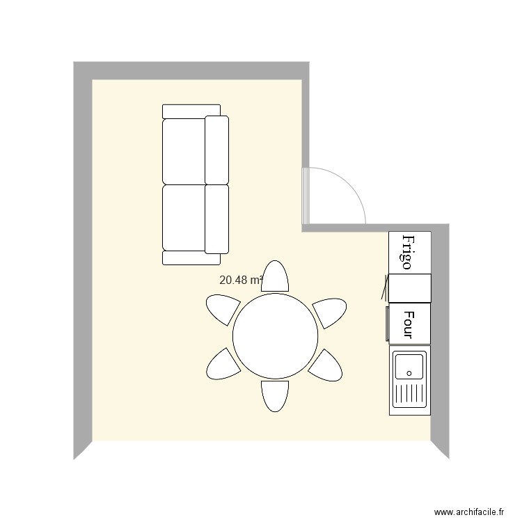 Cuisine1. Plan de 0 pièce et 0 m2