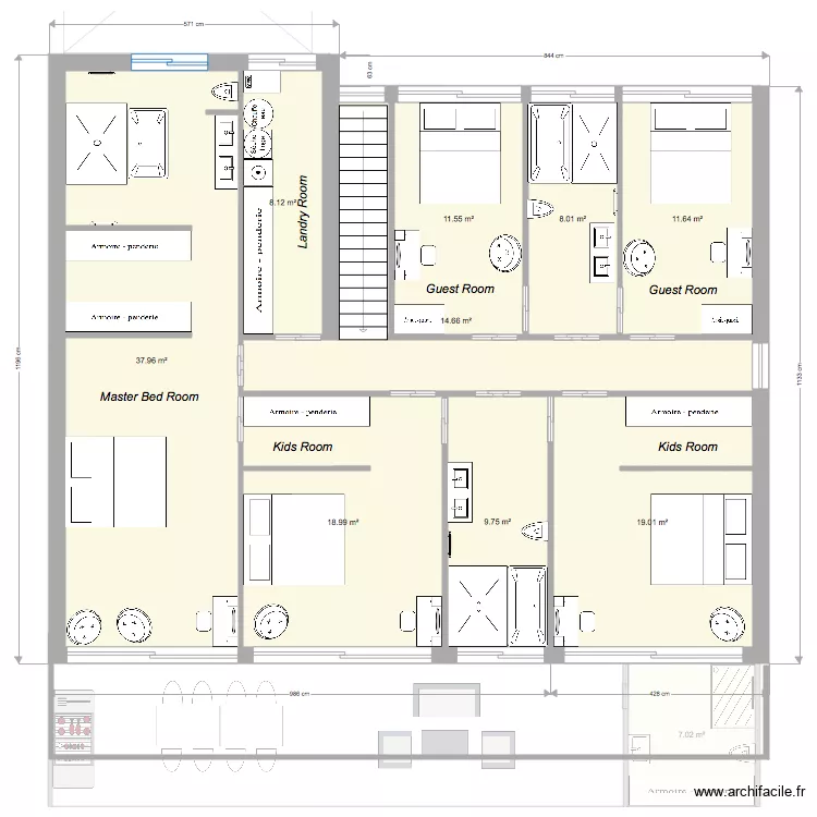 Maison Yvoir 2. Plan de 