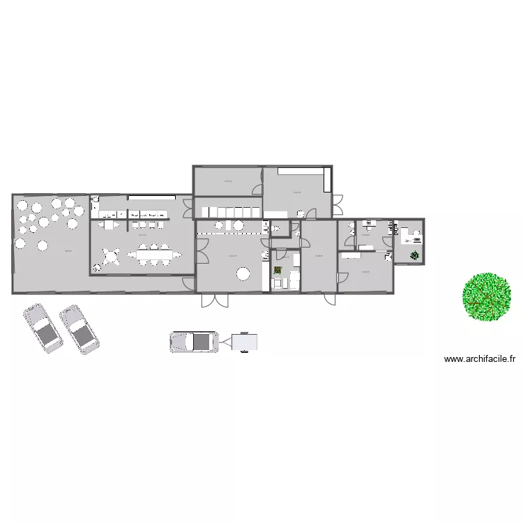 rotax. Plan de 9  et 252 m²
