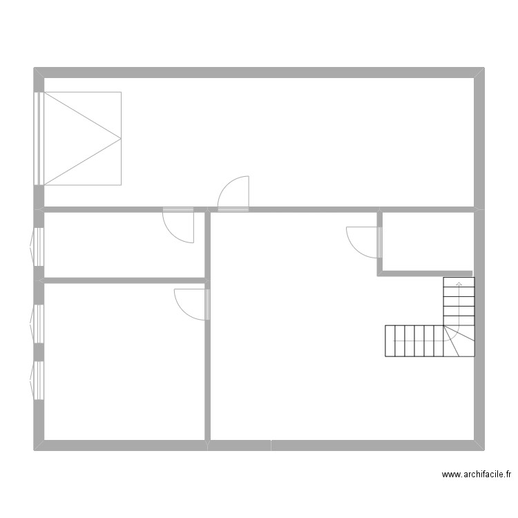 MD INVEST R-1. Plan de 3 pièces et 61 m2