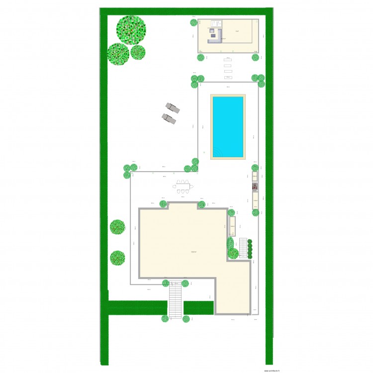 Jardin. Plan de 0 pièce et 0 m2