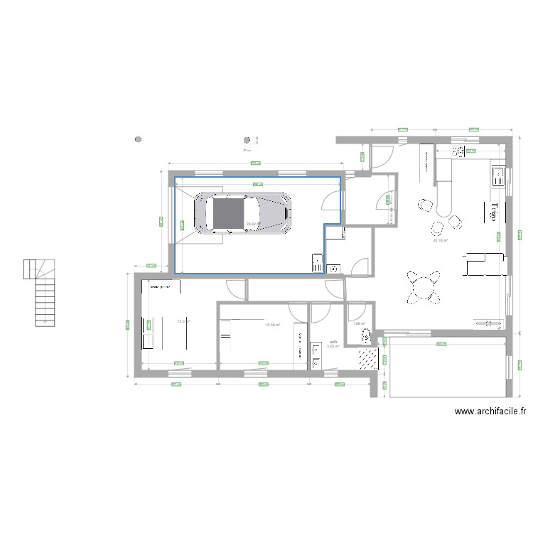 maison projet 2. Plan de 0 pièce et 0 m2