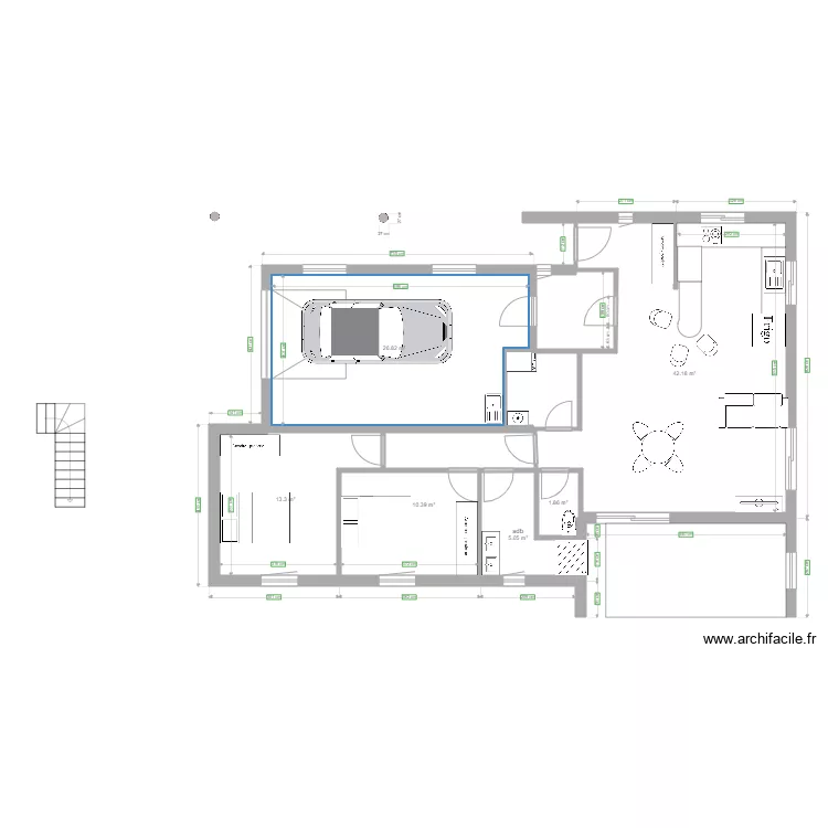 maison projet 2. Plan de 