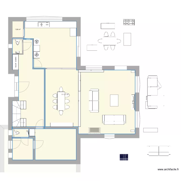 rez final avec tv sans celier 2. Plan de 