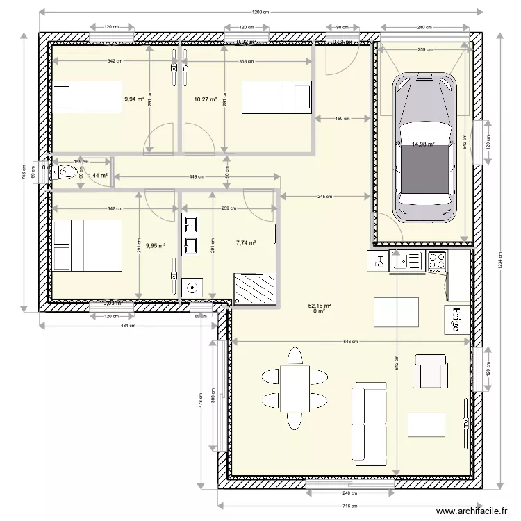 Maison Saulces-Monclin. Plan de 