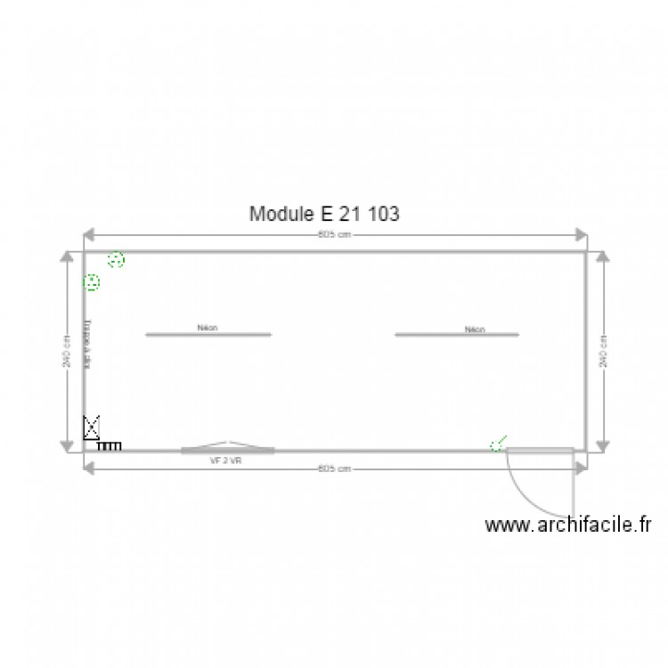 Module E 21 103. Plan de 0 pièce et 0 m2