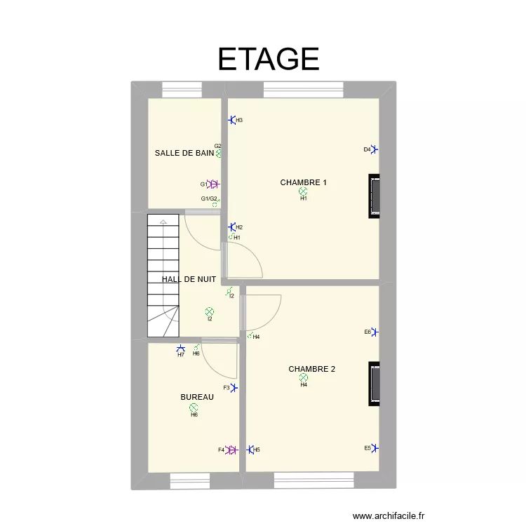MOU 1 ER ETAGE. Plan de 