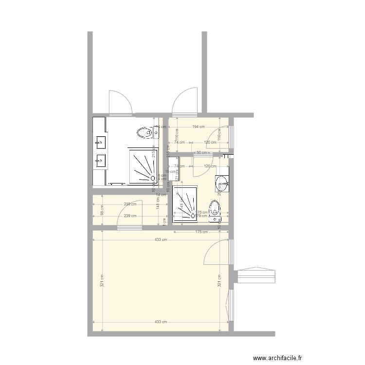 Salle de Bain Clermont Sol5. Plan de 0 pièce et 0 m2