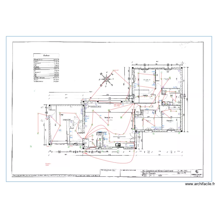 COUDOIN. Plan de 