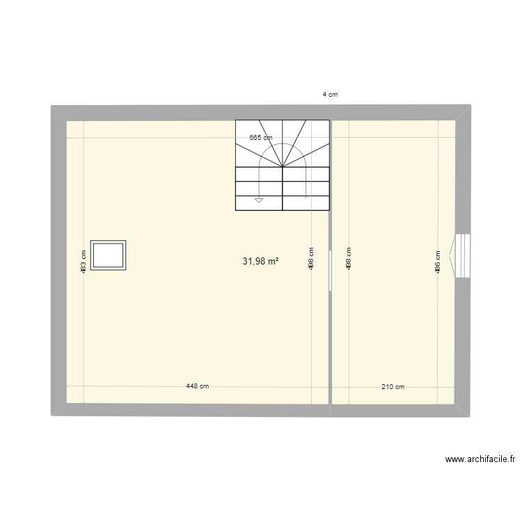 Cailly etage 2 actuel. Plan de 0 pièce et 0 m2