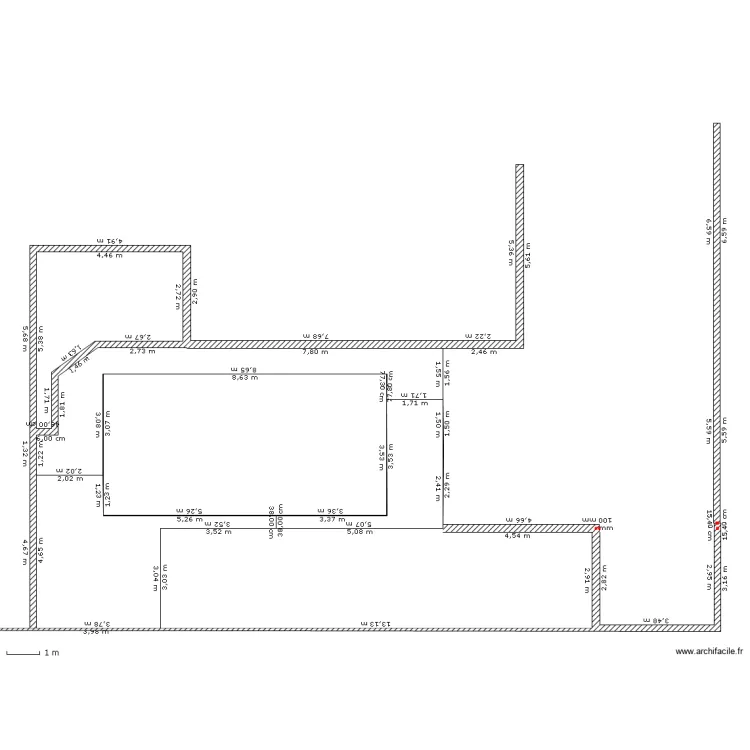 implantation piscine. Plan de 
