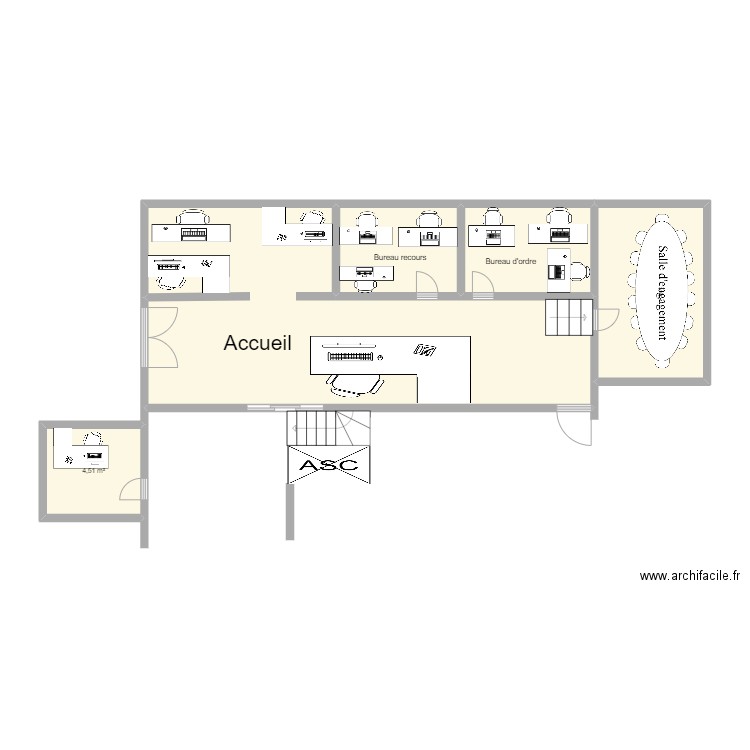 RDC. Plan de 0 pièce et 0 m2