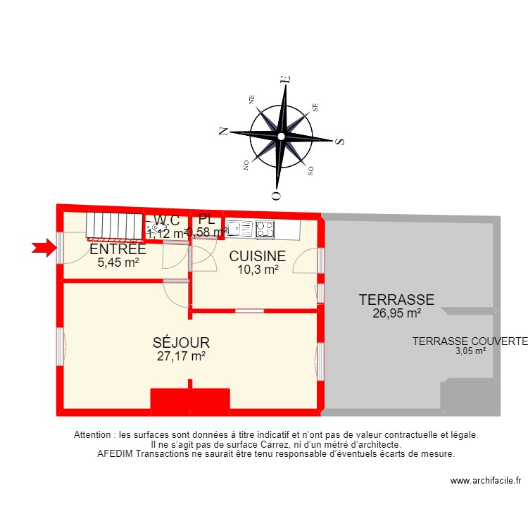 BI 13525 - . Plan de 26 pièces et 170 m2