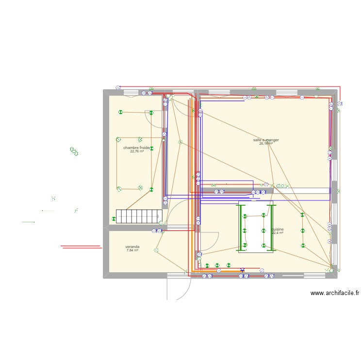 ludovic coassutta rdc. Plan de 4 pièces et 79 m2