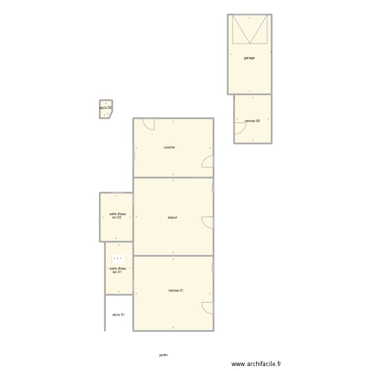 agius 1422 am. Plan de 8 pièces et 122 m2