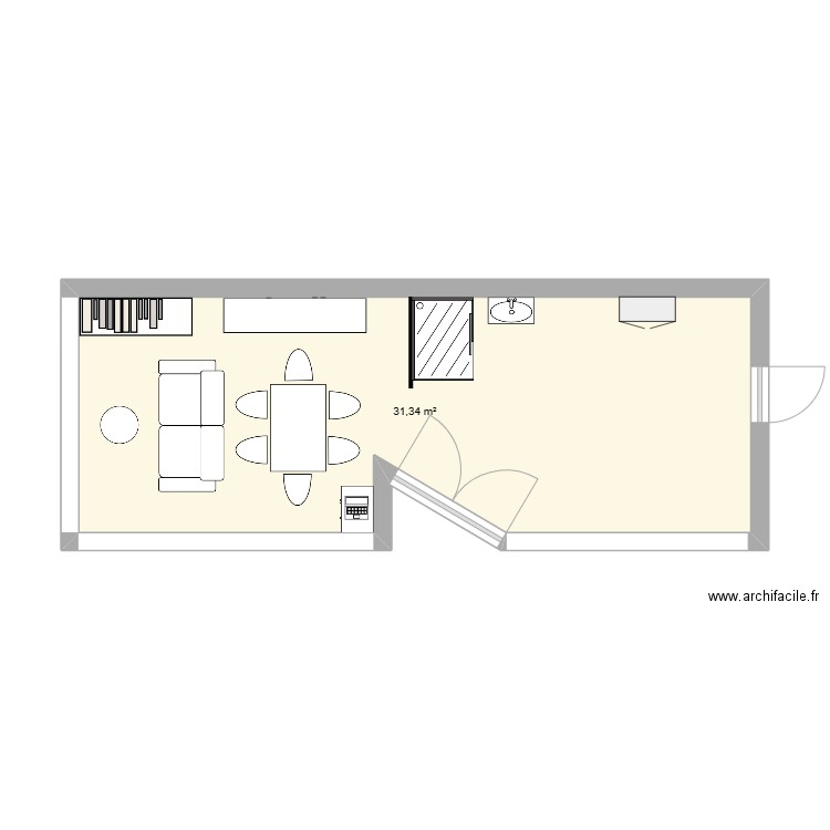 show room. Plan de 0 pièce et 0 m2