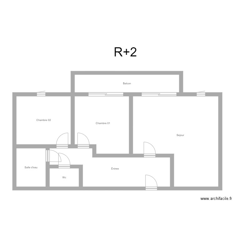 350600974. Plan de 7 pièces et 88 m2