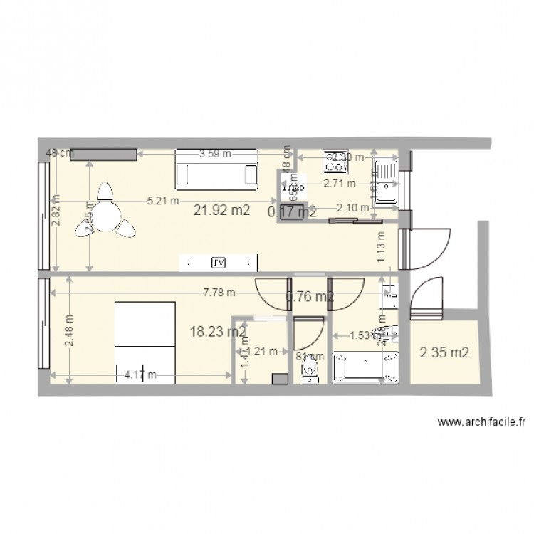 plan appart DECRANS. Plan de 0 pièce et 0 m2