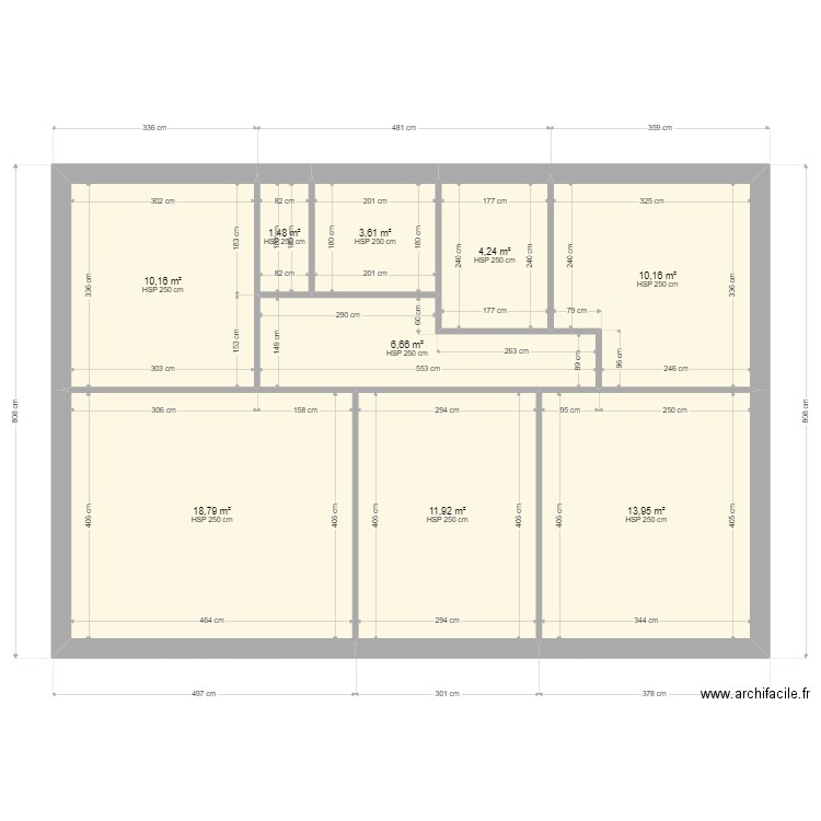 Projet Saint Dolay 1er étage. Plan de 0 pièce et 0 m2