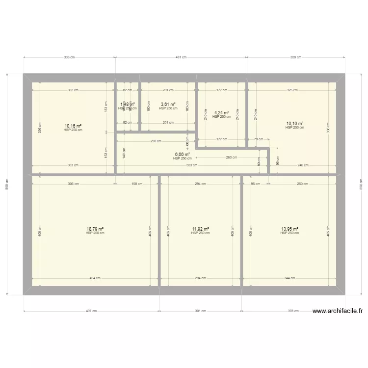 Projet Saint Dolay 1er &eacute;tage. Plan de 