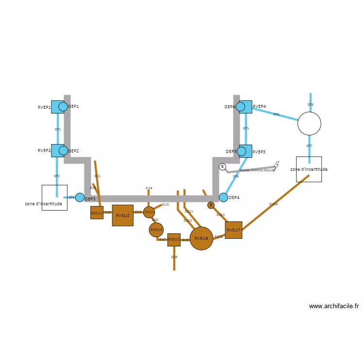 fauverney mairie. Plan de 